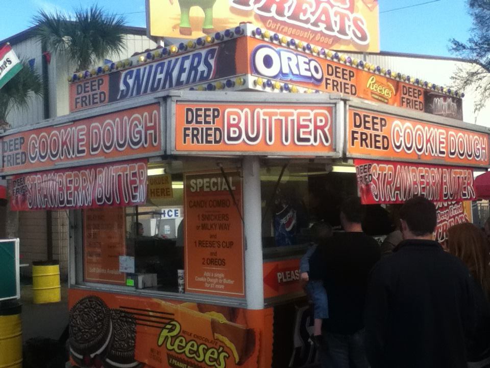 Beurre frit, oreo frit, crème glacé frit... vous avez le choix !