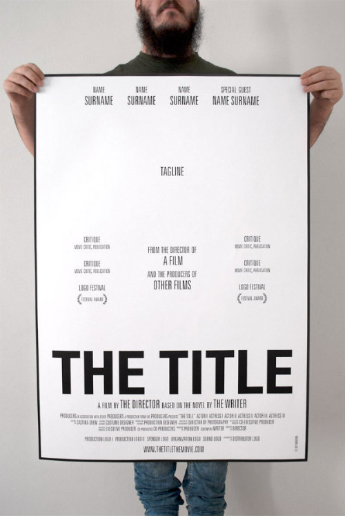 Projet d'affiche The Title