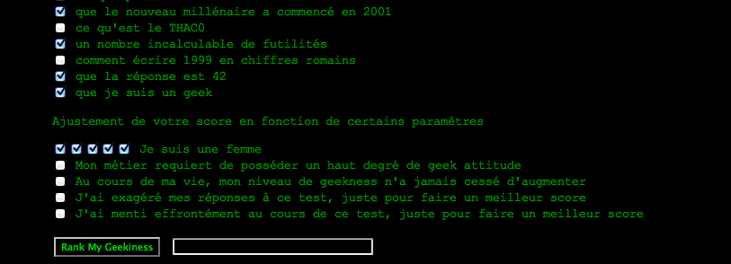 Être une femme est déterminant dans le geek test