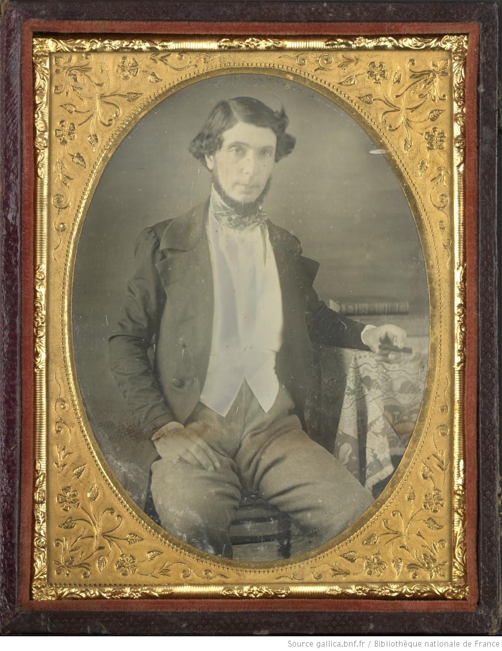 Portrait d'un homme jeune tenant un cigare, Gallica BNF