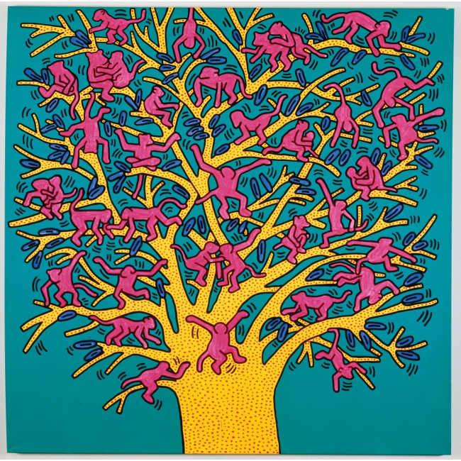 The Tree of Monkeys, 1984, Courtesy Fondazione Orsi, © Keith Haring Foundation
