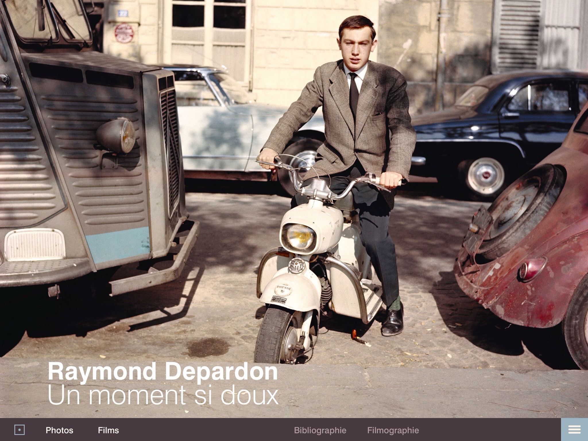 Application iPad Raymond Depardon, un moment si doux