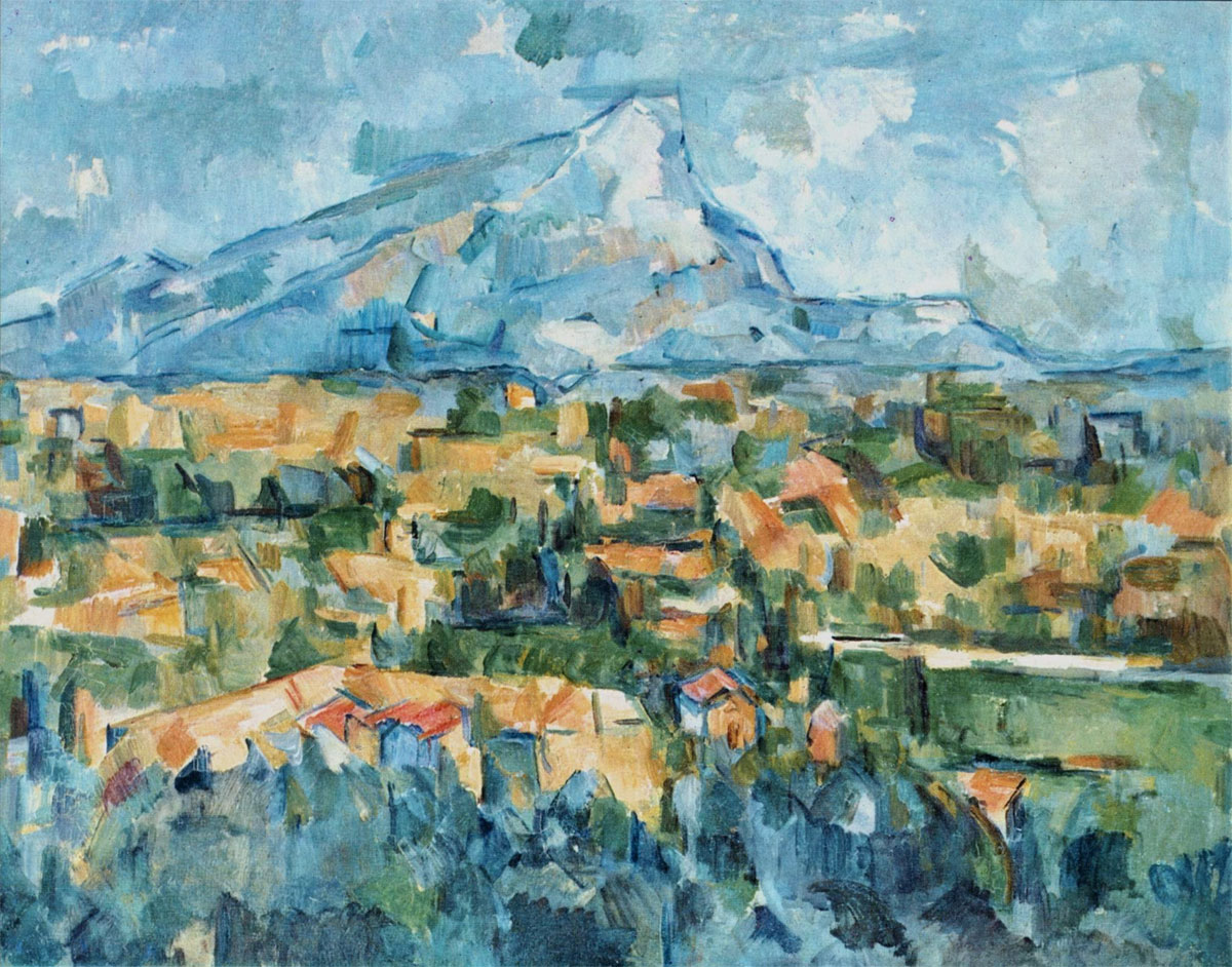 Tableau de Paul Cézanne, Montagne Sainte-Victoire (1904), huile sur toile, 70 x 92 cm, Philadelphia Museum of Art, Philadelphie