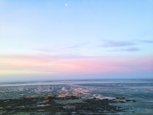 Le premier lever de soleil de 2016, dans la Baie de Somme.