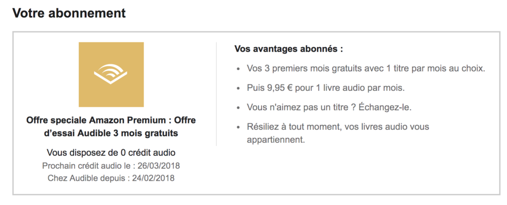 Audible : Test et avis sur l'abonnement livre audio + Bon plan