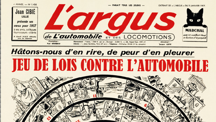 Voeux de la presse : Le pessimisme de 1957 dans le jeu de lois contre l’automobile